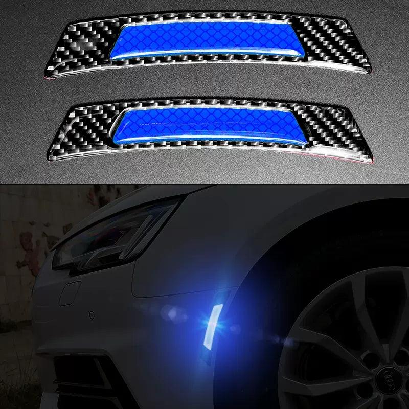 2pcs Car Reflective Sticker Scratch Protection & Style Enhancement