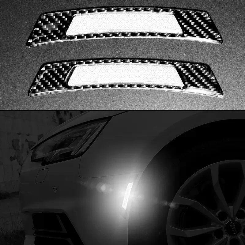 2pcs Car Reflective Sticker Scratch Protection & Style Enhancement