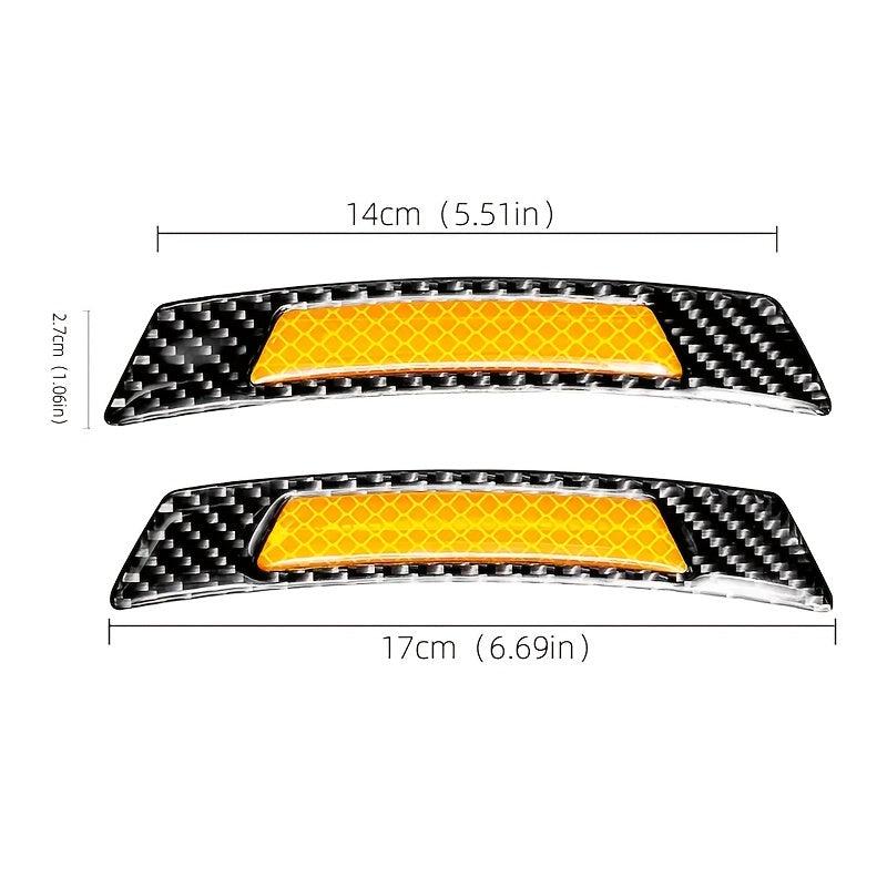 2pcs Car Reflective Sticker Scratch Protection & Style Enhancement
