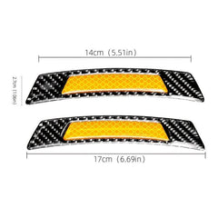 2pcs Car Reflective Sticker Scratch Protection & Style Enhancement