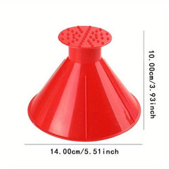 Windshield Cone Shaped Deicing Tool Snow Remover Car Snow Scraper