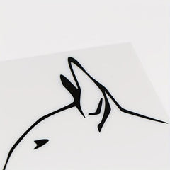 I Love My Bull Terrier Car Sticker Vinyl Decal Lovely Cartoon Animal
