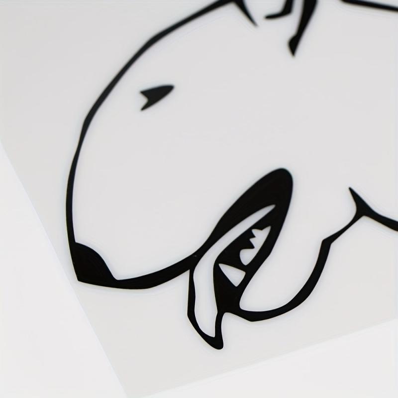 I Love My Bull Terrier Car Sticker Vinyl Decal Lovely Cartoon Animal