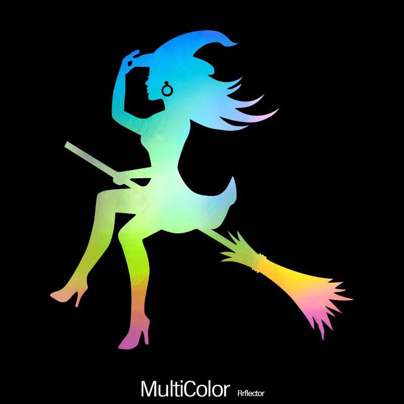 Witch Scary Car Sticker Vinyl Decals Decor Car Window Decal Auto Car Window Bump