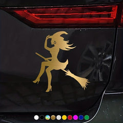 Witch Scary Car Sticker Vinyl Decals Decor Car Window Decal Auto Car Window Bump