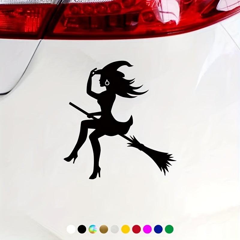 Witch Scary Car Sticker Vinyl Decals Decor Car Window Decal Auto Car Window Bump