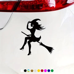 Witch Scary Car Sticker Vinyl Decals Decor Car Window Decal Auto Car Window Bump