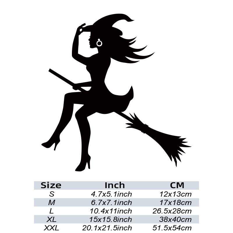 Witch Scary Car Sticker Vinyl Decals Decor Car Window Decal Auto Car Window Bump