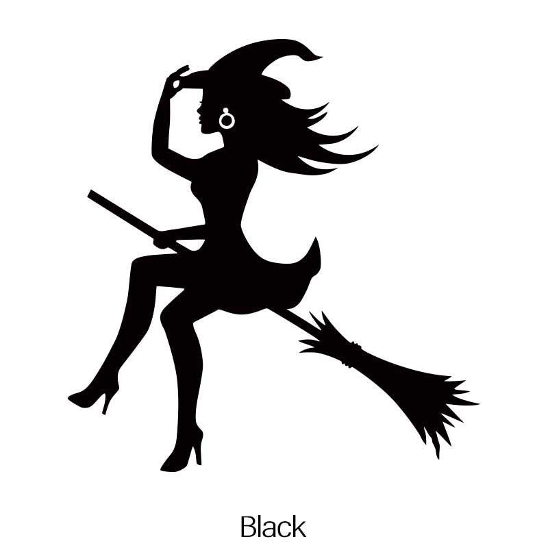 Witch Scary Car Sticker Vinyl Decals Decor Car Window Decal Auto Car Window Bump
