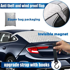 Car Snow Shield Aluminum Foil Rear Glass Thickened Winter Night Reflective