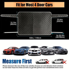 Car Snow Shield Aluminum Foil Rear Glass Thickened Winter Night Reflective