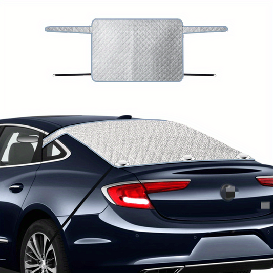 Car Snow Shield Aluminum Foil Rear Glass Thickened Winter Night Reflective
