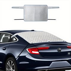 Car Snow Shield Aluminum Foil Rear Glass Thickened Winter Night Reflective