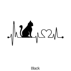 Cartoon Cat Reflective Car Stickers Waterproof Vinyl Decal