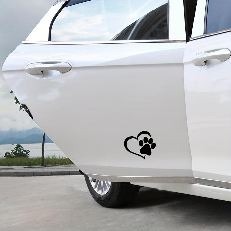 Heart Dog Cat Paw Print Pet Car Window Bumper Sticker Vinyl Decal