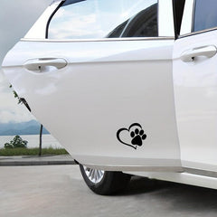 Heart Dog Cat Paw Print Pet Car Window Bumper Sticker Vinyl Decal