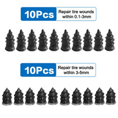 10pcs Tire Repair Nails for Car, Motorcycle, Bike Wheels