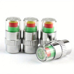4pcs Car Tire Pressure Gauge Alarm Valve Cap Sensor