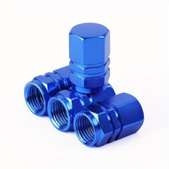 4 Pcs Car Tire Air Nozzle Cap Aluminum Alloy Valve Core Cover
