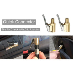Brass Locking Tire Inflator Nozzle Adapter for Vehicle Inflation Pump