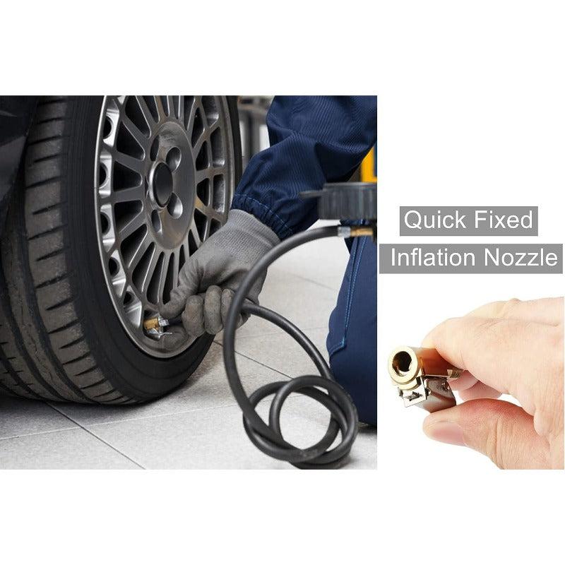 Brass Locking Tire Inflator Nozzle Adapter for Vehicle Inflation Pump