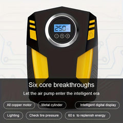 Portable Car Tire Pump Inflator for Emergency Use