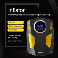 Portable Car Tire Pump Inflator for Emergency Use