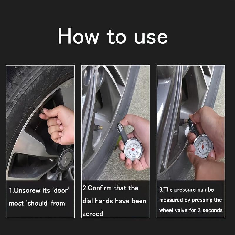 Tire Pressure Gauge for Car Truck Motorcycle Bicycle Vehicle