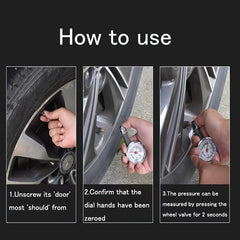 Tire Pressure Gauge for Car Truck Motorcycle Bicycle Vehicle