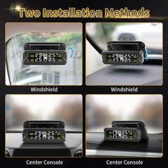 Jansite Car TPMS Solar Power Tire Pressure Monitoring System