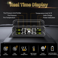 Jansite Car TPMS Solar Power Tire Pressure Monitoring System