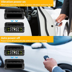Jansite Car TPMS Solar Power Tire Pressure Monitoring System