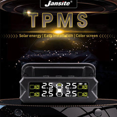 Jansite Car TPMS Solar Power Tire Pressure Monitoring System