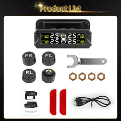 Jansite Car TPMS Solar Power Tire Pressure Monitoring System