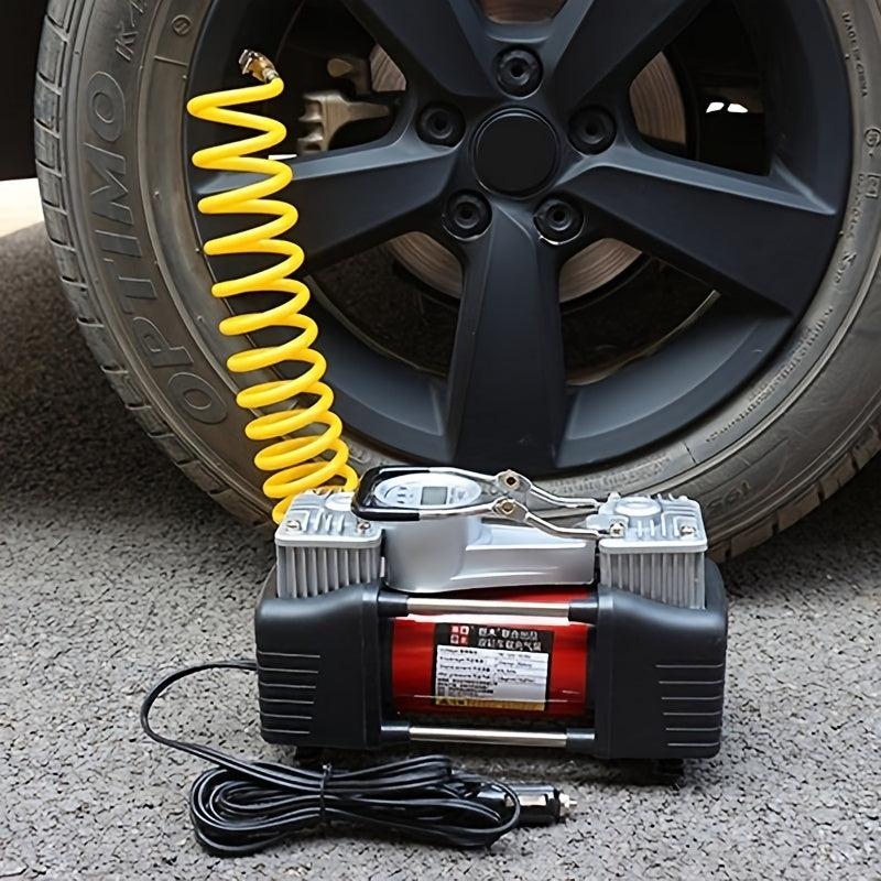 Car Inflation Pump Air Pipe Nozzle Adapter With Pressure Relief Valve