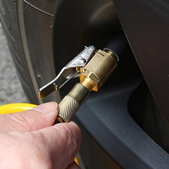 Car Inflation Pump Air Pipe Nozzle Adapter With Pressure Relief Valve