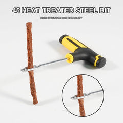 Car Tire Repair Tools Kit With Rubber Strips Tubeless Tyre Puncture Plug Set