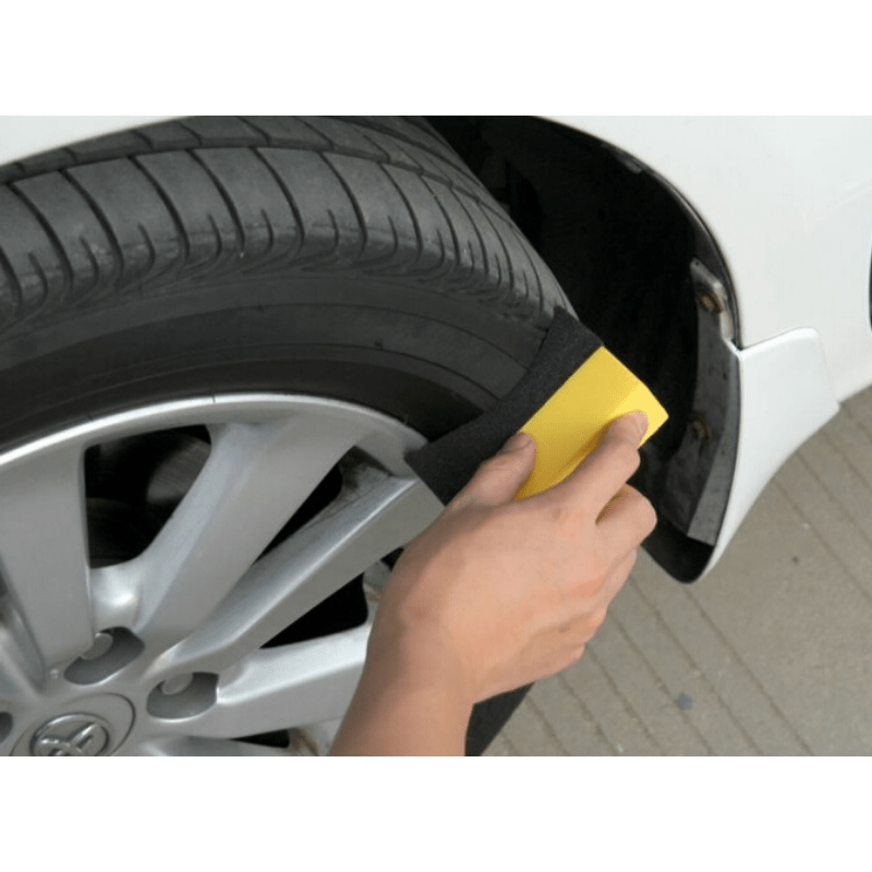 4pcs Auto Wheel Brush Sponge Tool Set for Tire Hub Cleaning Waxing & Polishing