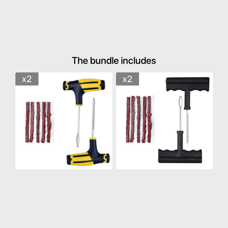 Tire Repair Tool Kit Tubeless Puncture Repair Set