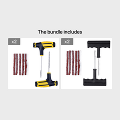 Tire Repair Tool Kit Tubeless Puncture Repair Set