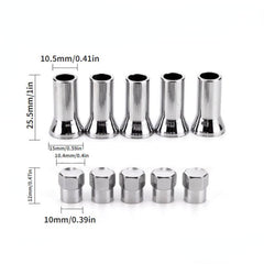 10Pcs Truck Tires Valve Stems Hex Cap Auto Accessories Sleeves