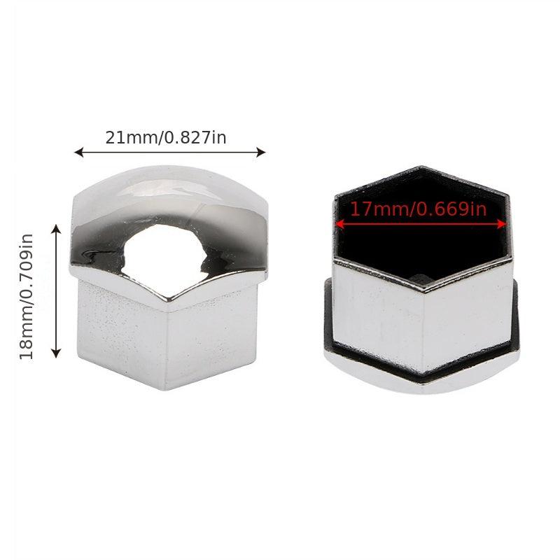20pcs Wheel Nut Rim Cover 17mm Car Wheel Hub Protection Anti Theft Cap