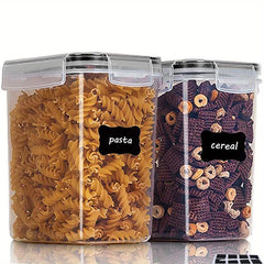 6pcs Cereal Storage Container Set - BPA Plastic Airtight Food Storage