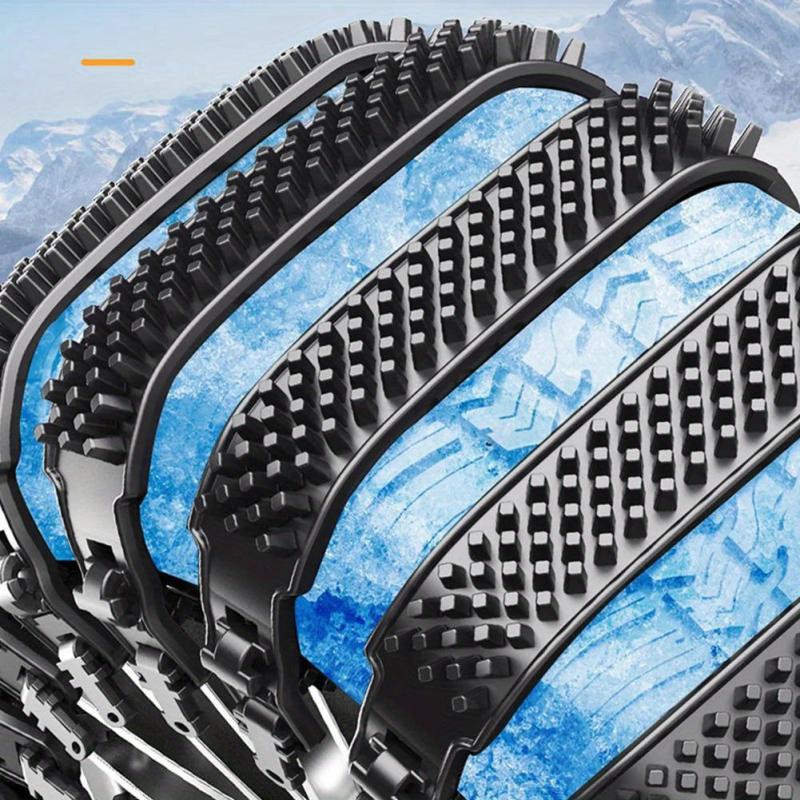 6pcs Car Snow Chains Anti Slip Chain Universal Weather Resistant Tire Snow Chain
