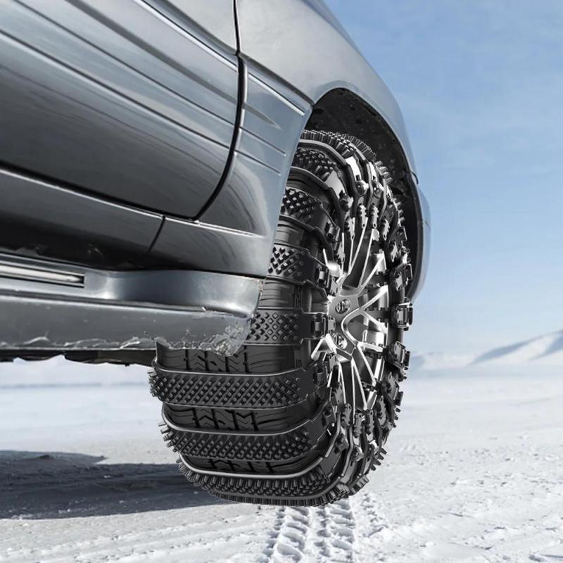 6pcs Car Snow Chains Anti Slip Chain Universal Weather Resistant Tire Snow Chain