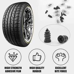 Tire Repair Rubber Nail Kit 40PCS - Durable Screws with Screwdriver