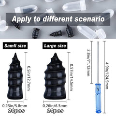 Tire Repair Rubber Nail Kit 40PCS - Durable Screws with Screwdriver