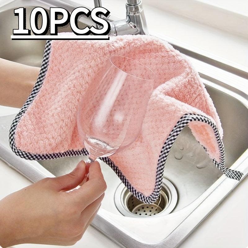 Cotton Kitchen Towel & Dishcloth Set - Dish Drying Towel for RV, Farm, & Househo