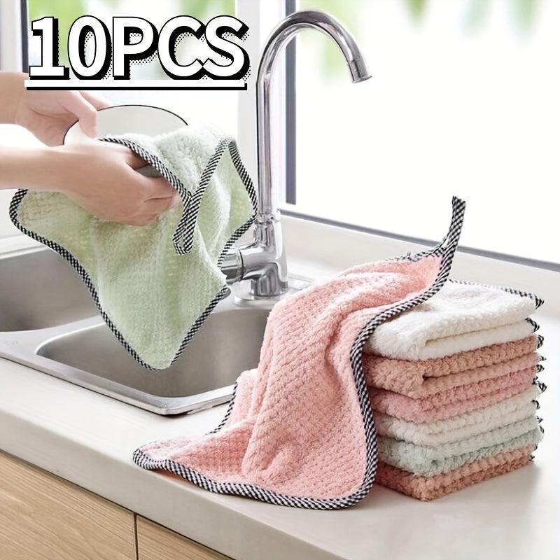 Cotton Kitchen Towel & Dishcloth Set - Dish Drying Towel for RV, Farm, & Househo