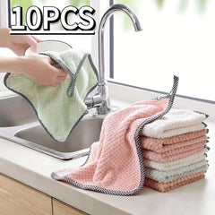 Cotton Kitchen Towel & Dishcloth Set - Dish Drying Towel for RV, Farm, & Househo